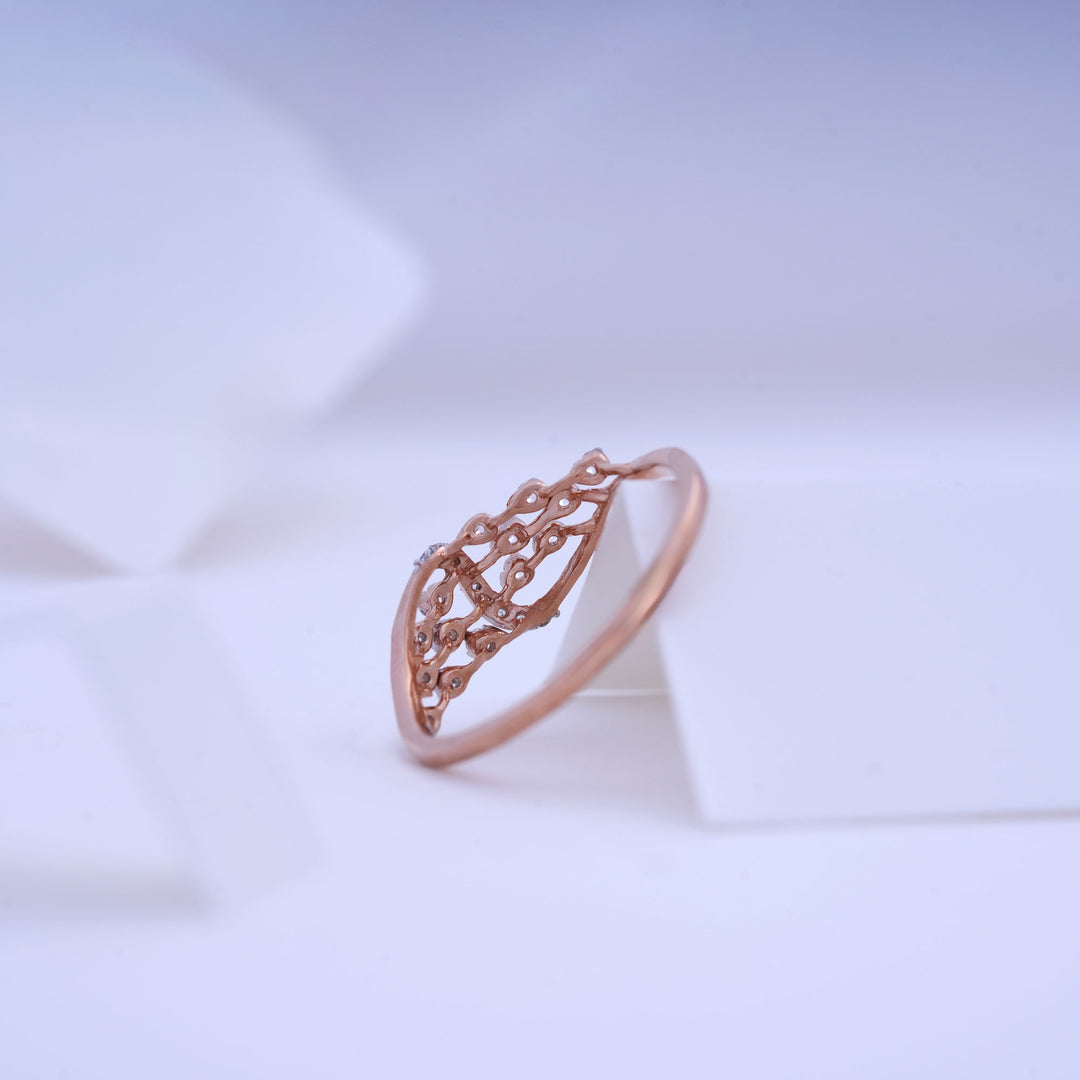 9K Rose Gold Ring Caia