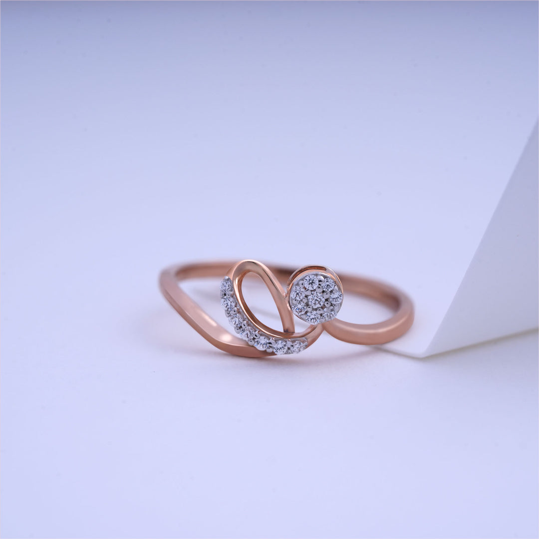 9K Rose Gold Ring Caia