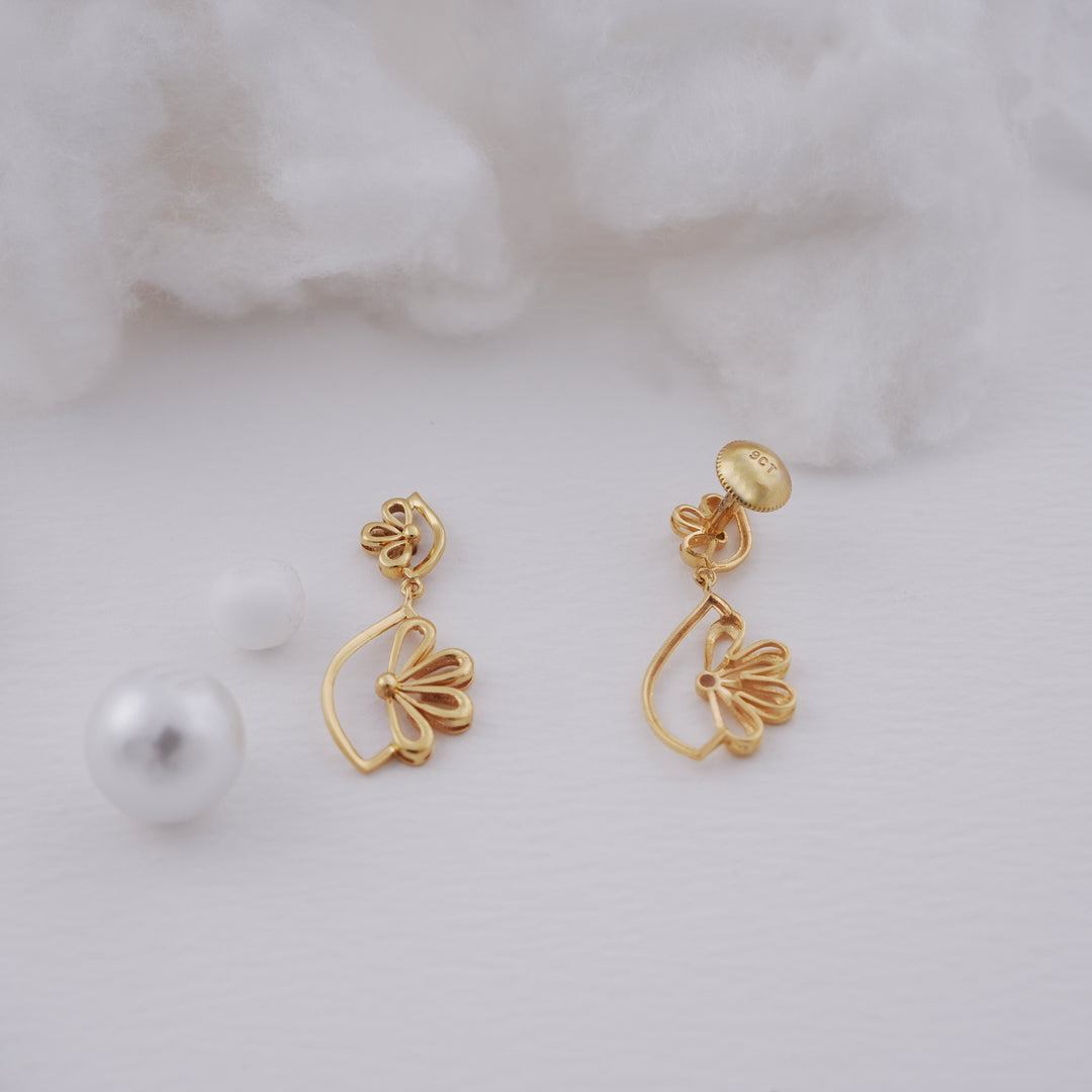 9K Gold Drop Earrings