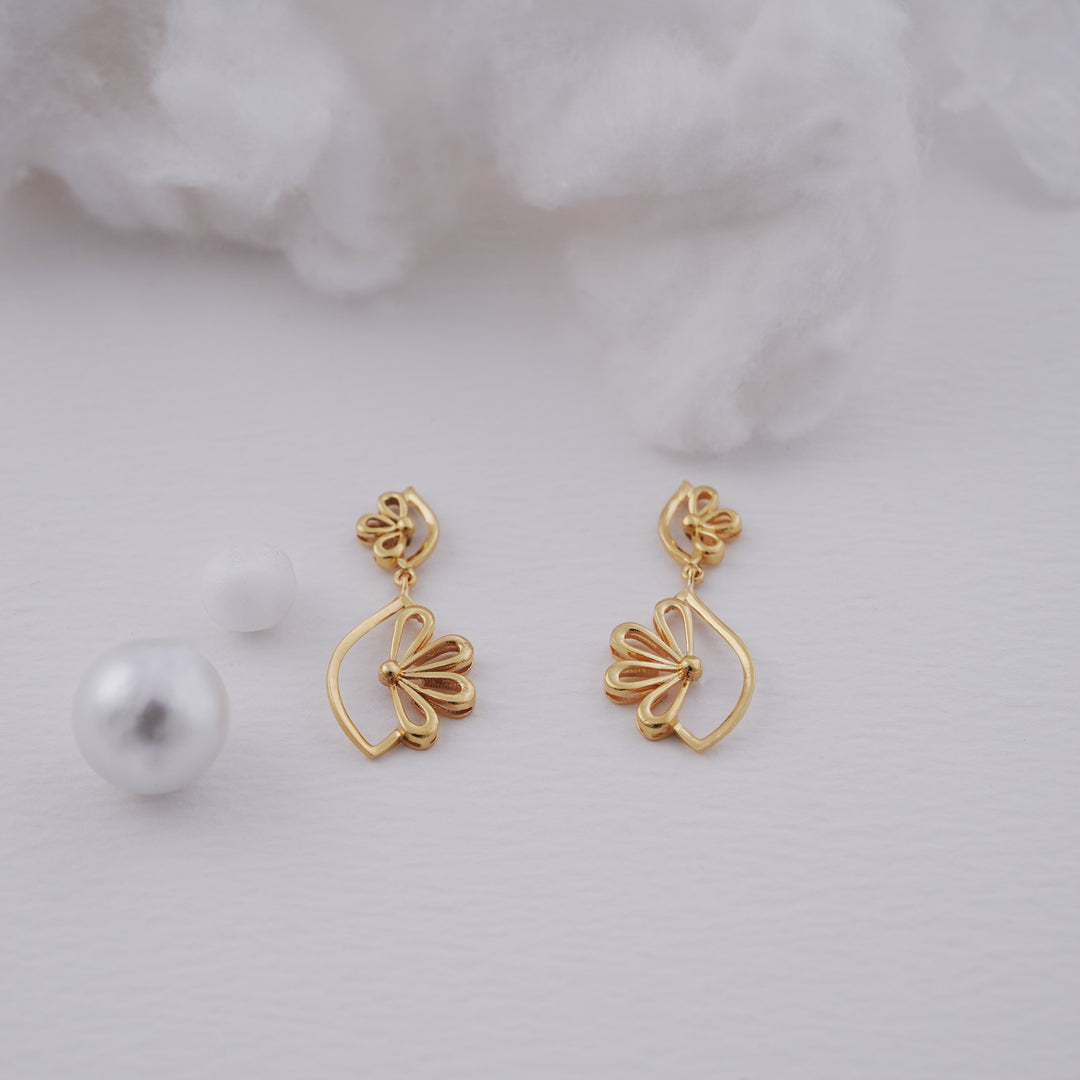 9K Gold Drop Earrings