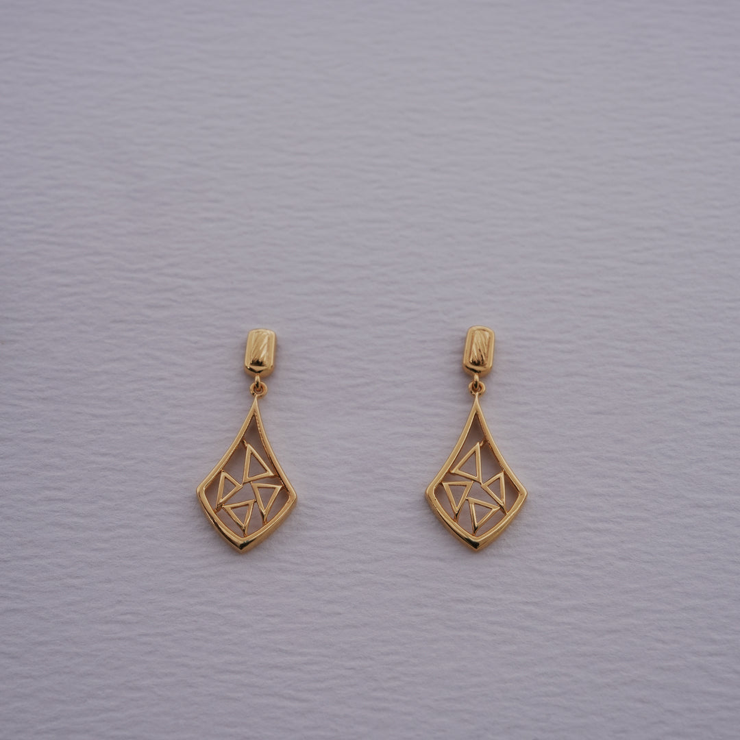 9K Gold Drop Earrings
