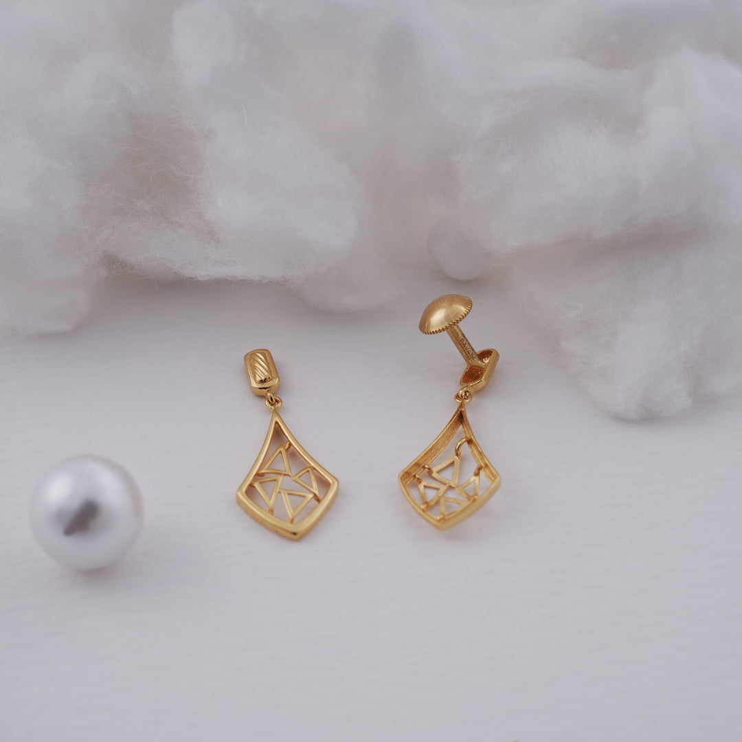 9K Gold Drop Earrings