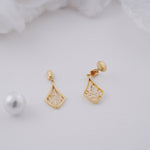 Load image into Gallery viewer, 9K Gold Drop Earrings
