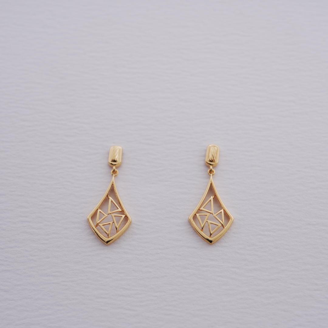 9K Gold Drop Earrings