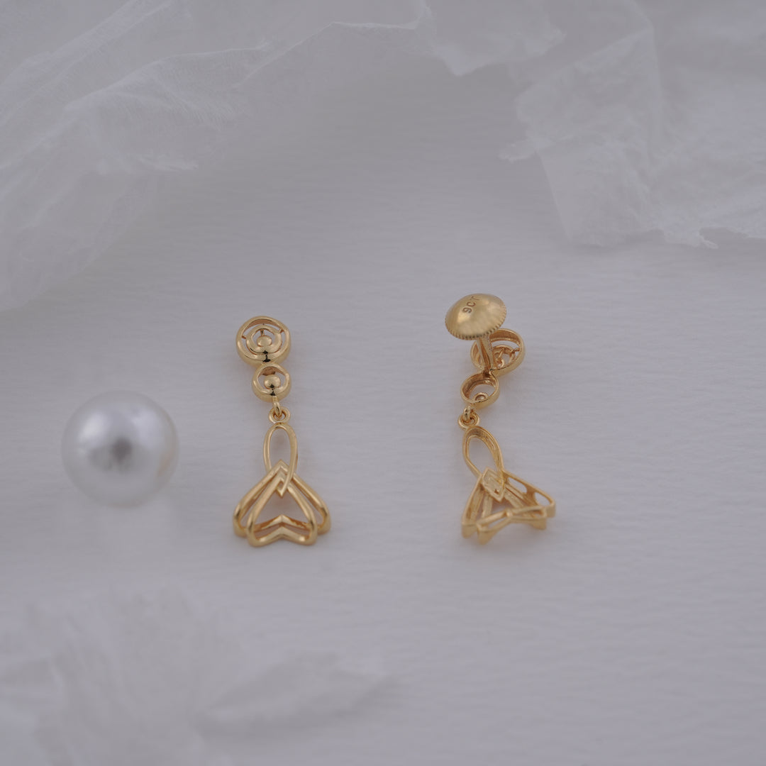9K Gold Drop Earrings