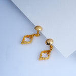 Load image into Gallery viewer, 9K Gold Drop Earrings for Daily Wear, Office Wear
