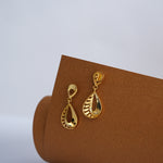 Load image into Gallery viewer, 9K Gold Drop Earrings for Daily Wear, Office Wear
