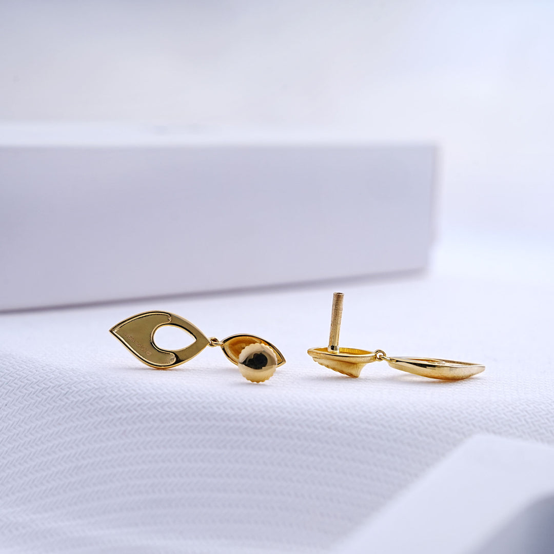 9K Gold Drop Earrings