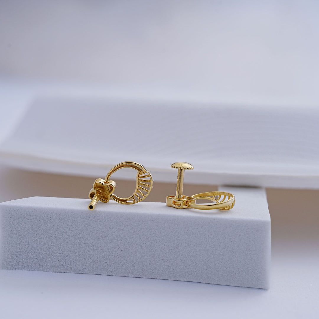 9K Gold Drop Earrings