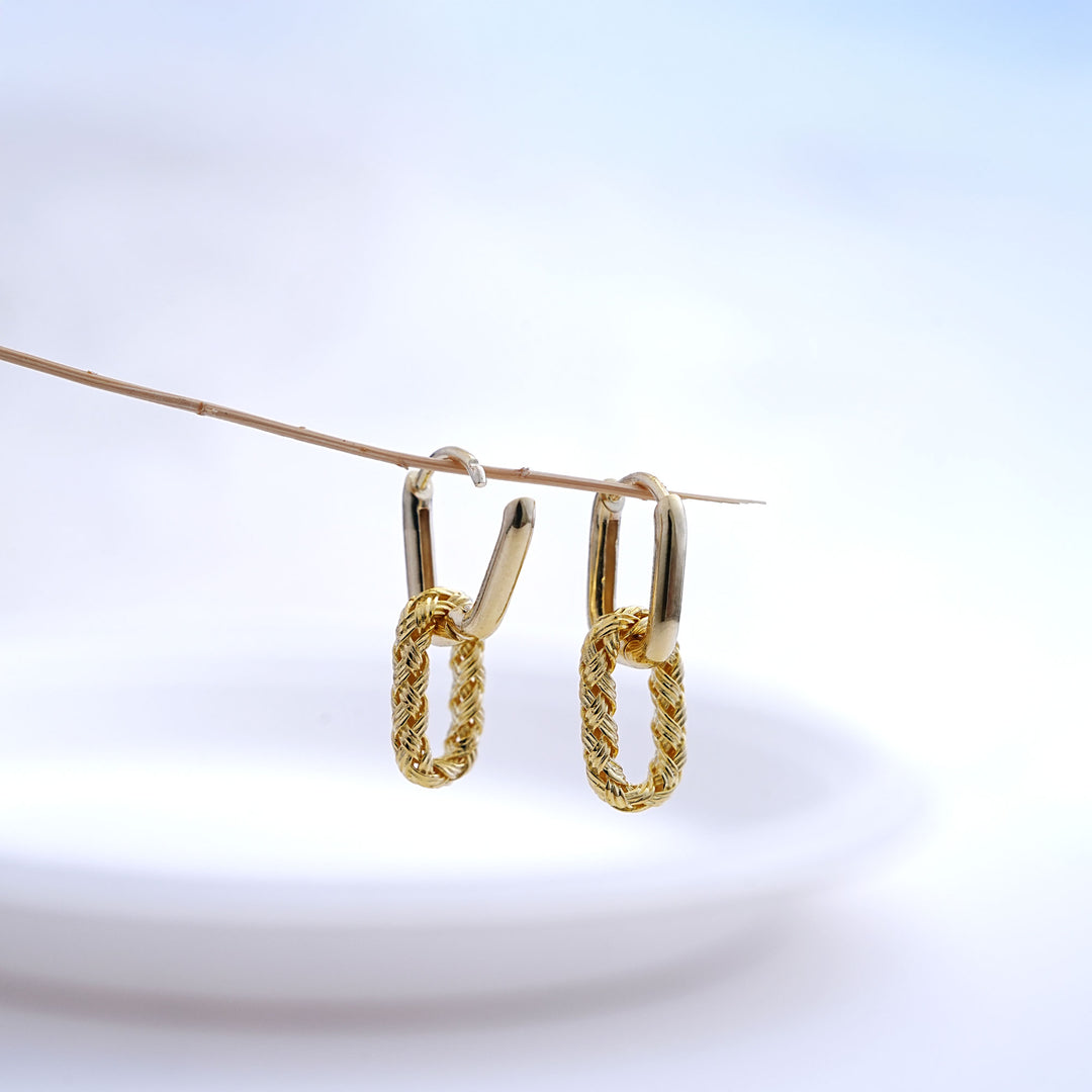 9K Gold Drop Earrings