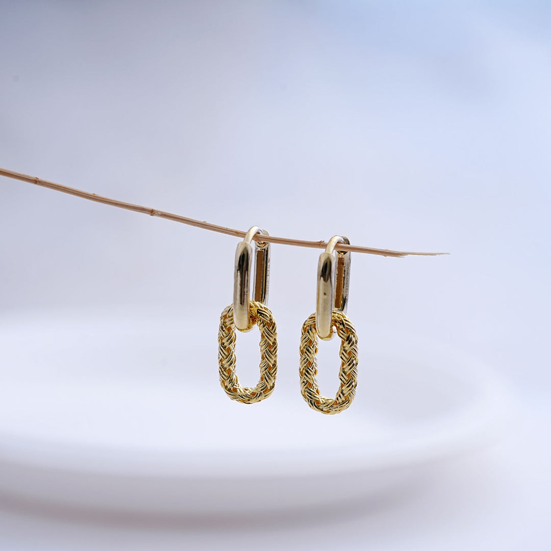 9K Gold Drop Earrings