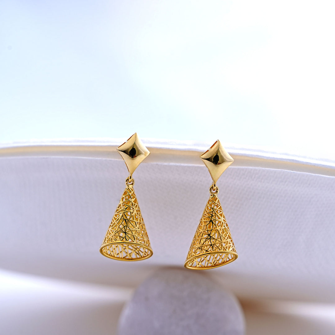 9K Gold Drop Earrings