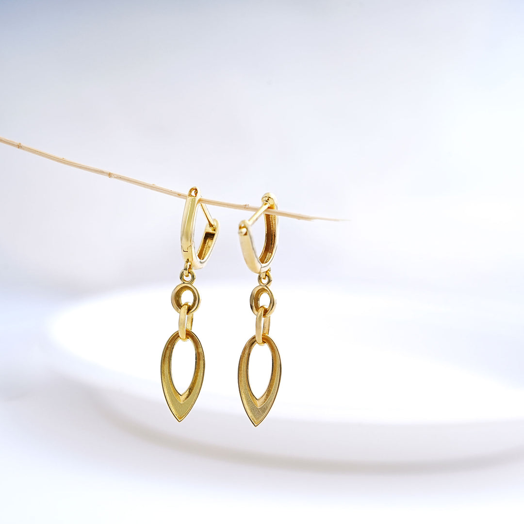 9K Gold Drop Earrings