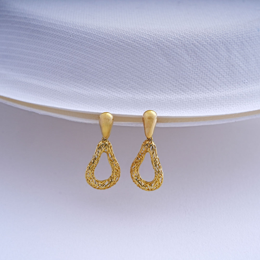 9K Gold Drop Earrings