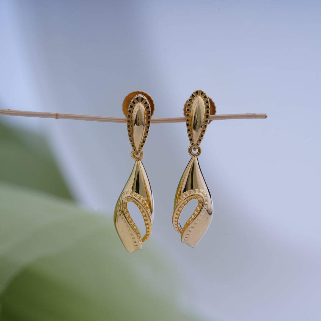 9K Gold Drop Earrings