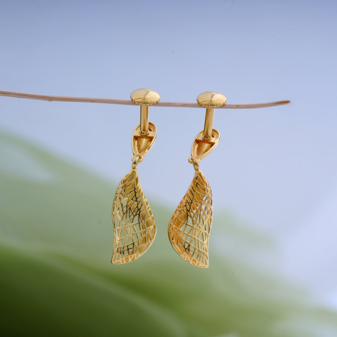 9K Gold Drop Earrings
