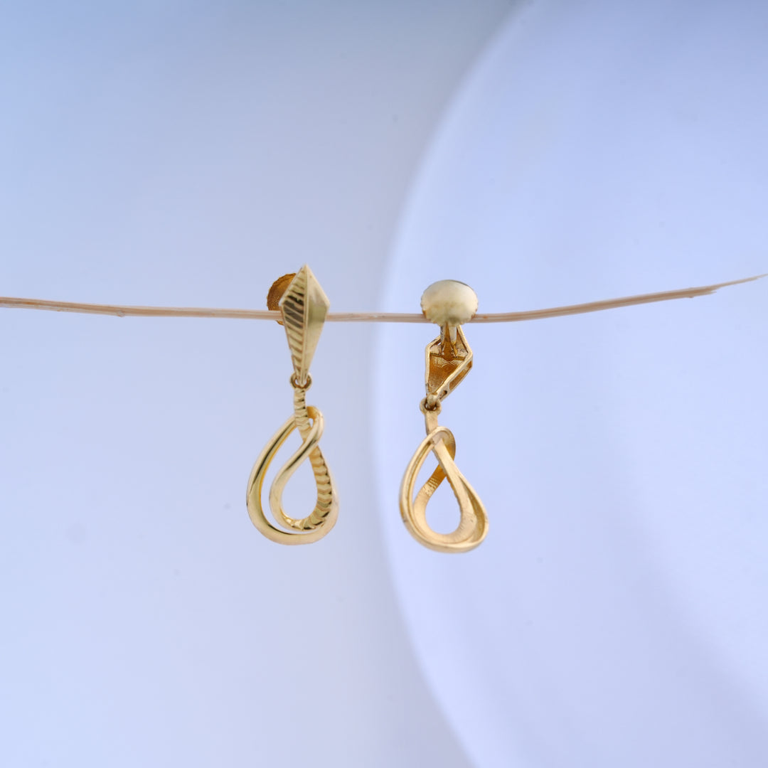 9K Gold Drop Earrings