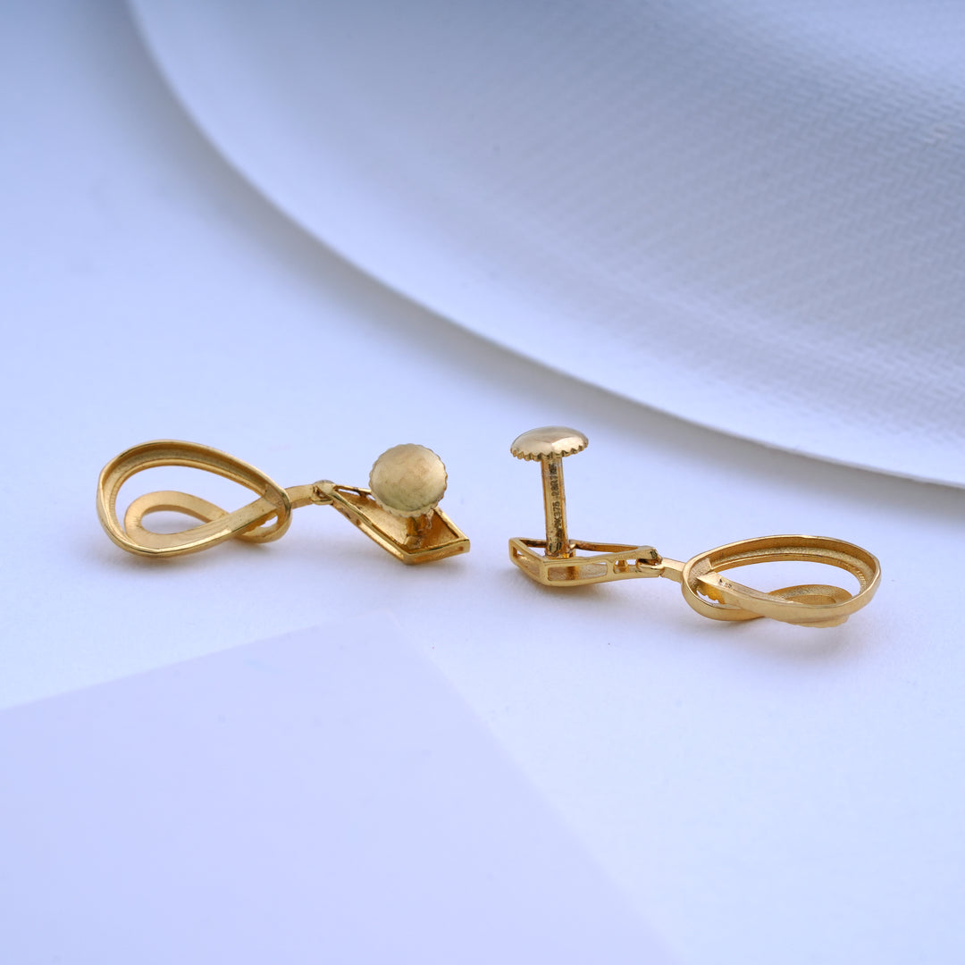9K Gold Drop Earrings