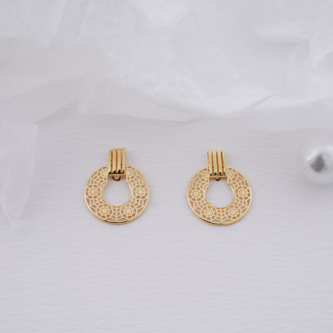 9K Gold Hoop Earrings