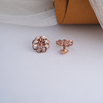 Load image into Gallery viewer, 9K Rose Gold Stud Earrings for Daily wear
