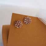 Load image into Gallery viewer, 9K Rose Gold Stud Earrings for Daily wear

