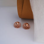 Load image into Gallery viewer, 9K Rose Gold Stud Earrings for Daily wear
