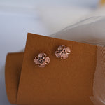 Load image into Gallery viewer, 9K Rose Gold Stud Earrings for Daily wear
