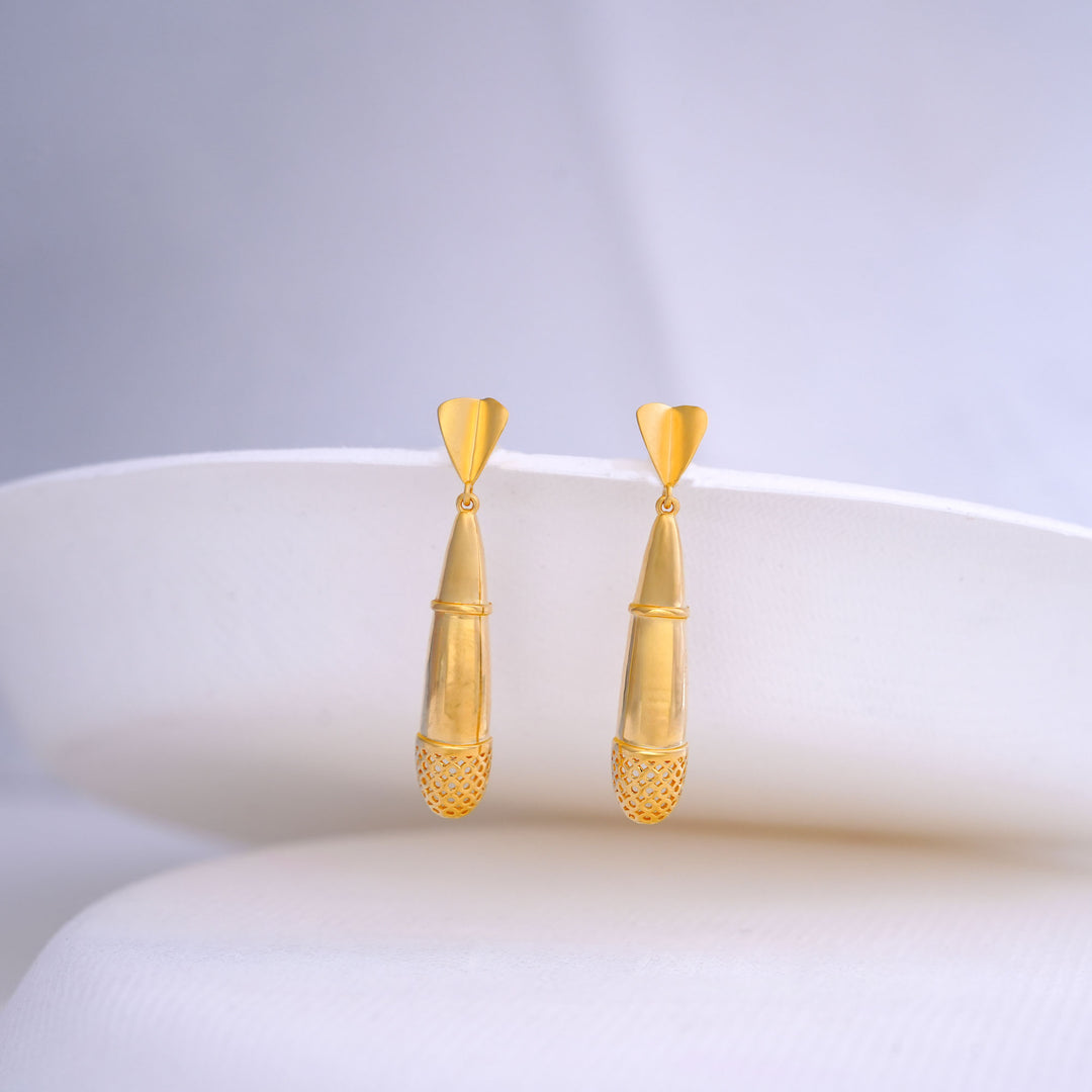 9K Gold Drop Earrings