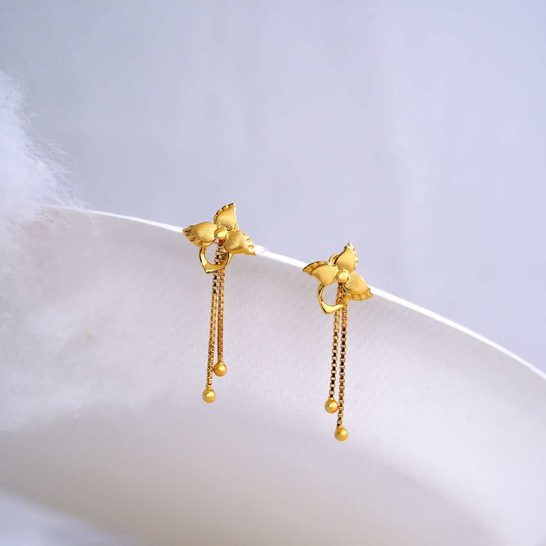 9K Gold Drop Earrings