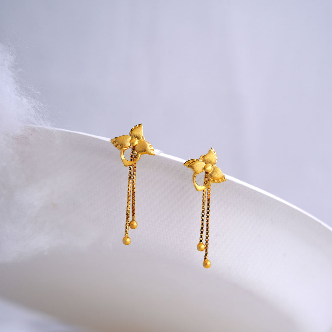 9K Gold Drop Earrings