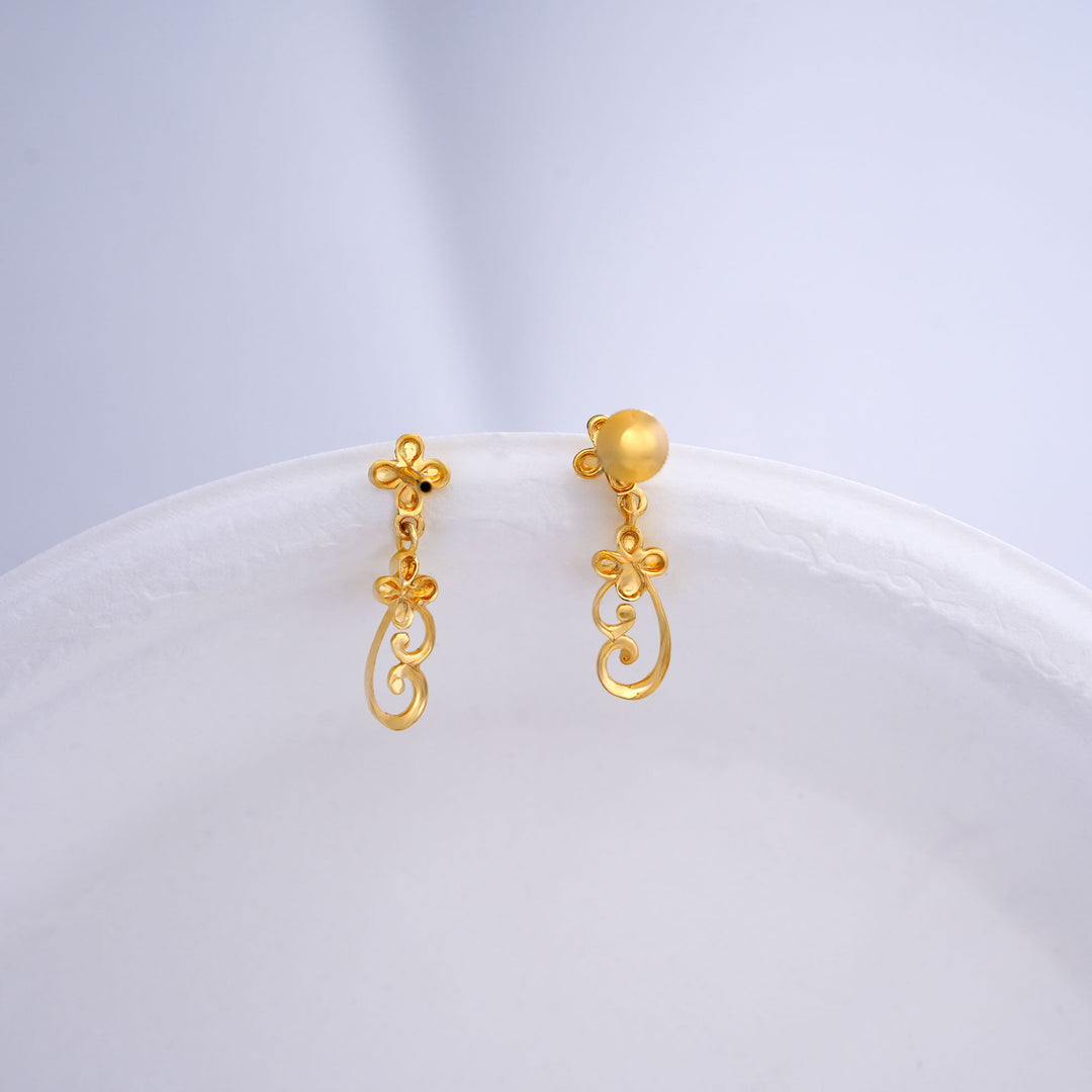 9K Gold Drop Earrings
