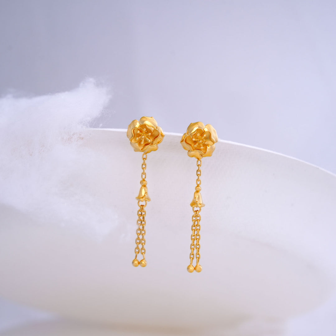 9K Gold Drop Earrings