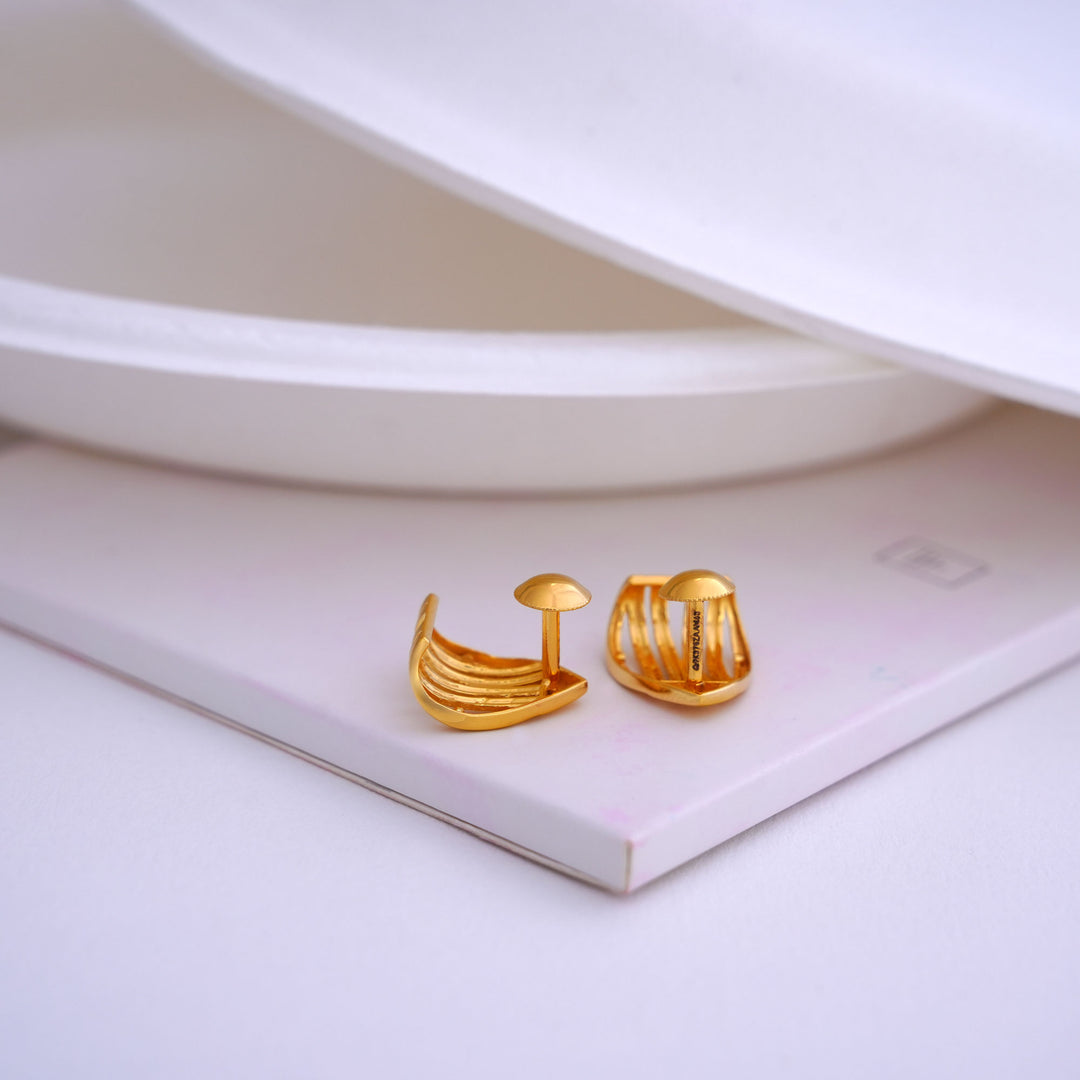 9K Gold Stud Earrings