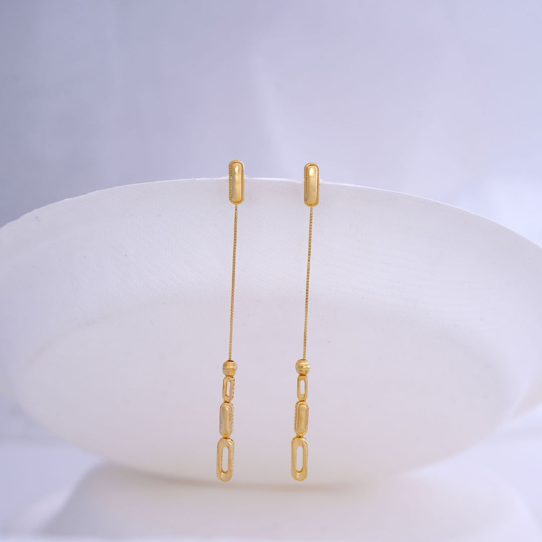 9K Gold Drop Earrings