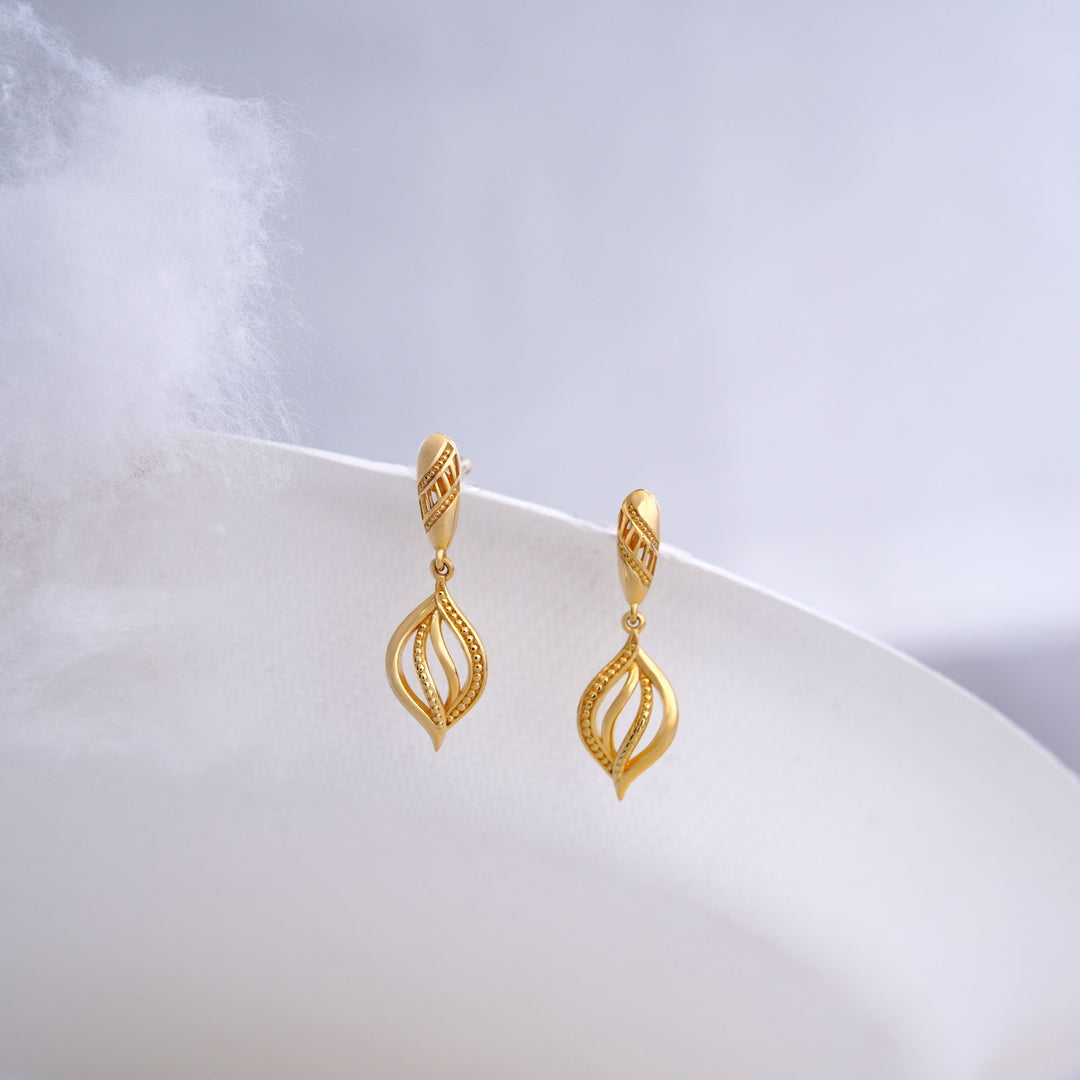 9K Gold Drop Earrings