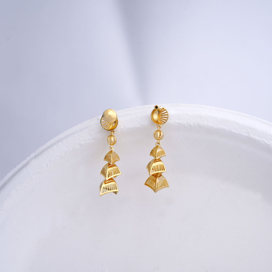 9K Gold Drop Earrings
