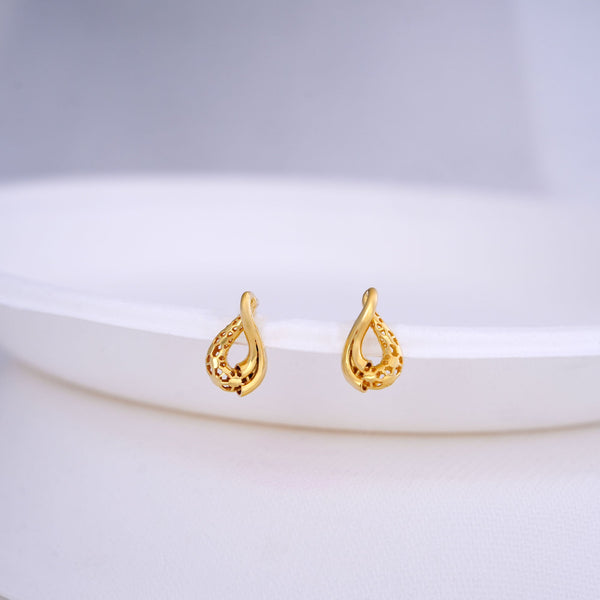 9K Gold Stud Earrings Caia