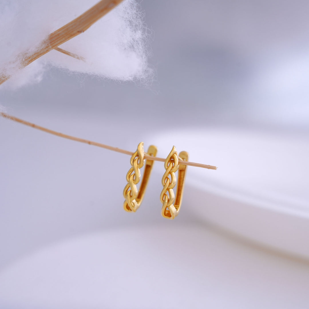 9K Gold Hoop Earrings