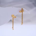 Load image into Gallery viewer, 9K Gold Butterfly Drop Earrings Caia
