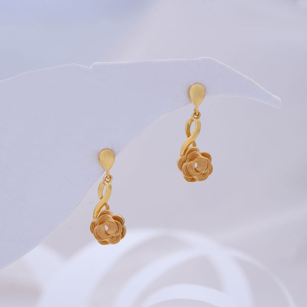 9K Gold Drop Earrings Caia