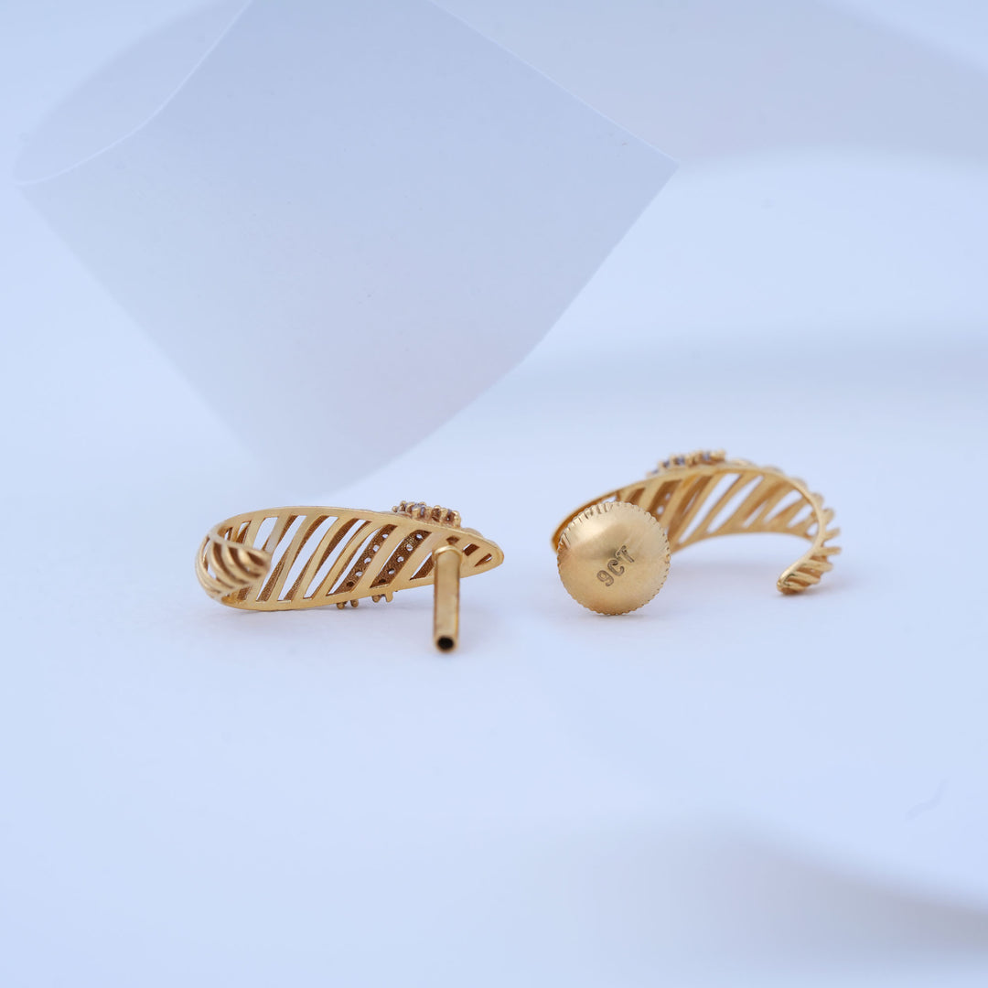 9K Gold Stud Earrings Caia