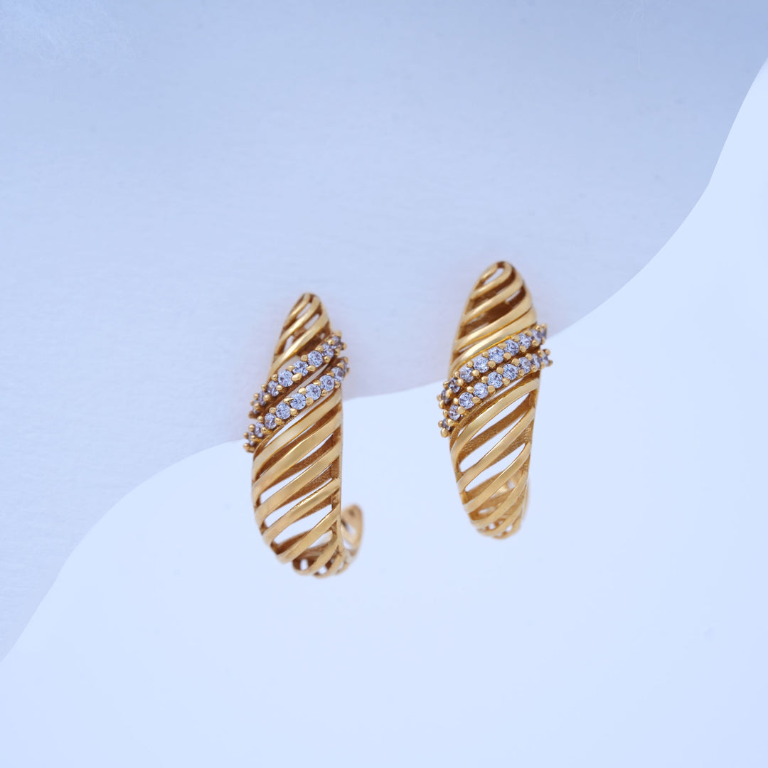 9K Gold Stud Earrings Caia