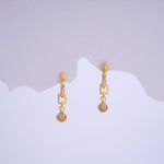 Load image into Gallery viewer, 9K Gold Hoop Earrings with Detachable Hangings Caia
