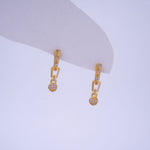 Load image into Gallery viewer, 9K Gold Hoop Earrings with Detachable Hangings Caia
