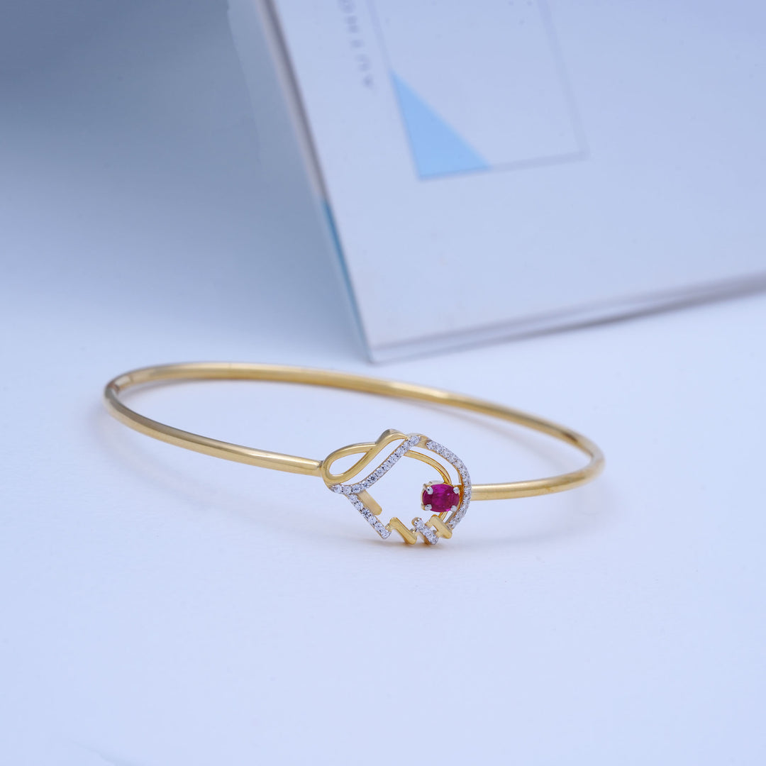 9K Gold Bangle