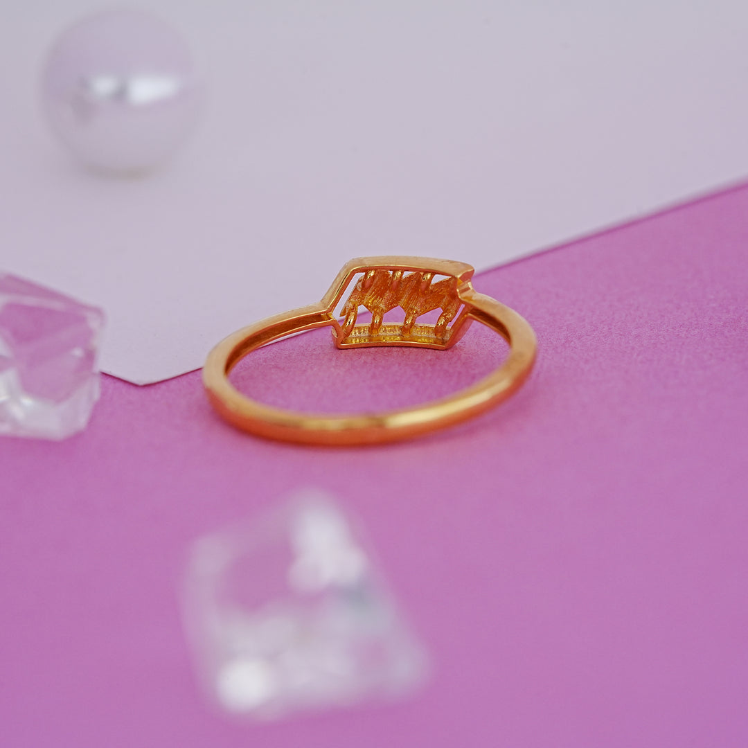 9K Gold Ring for Office Wear