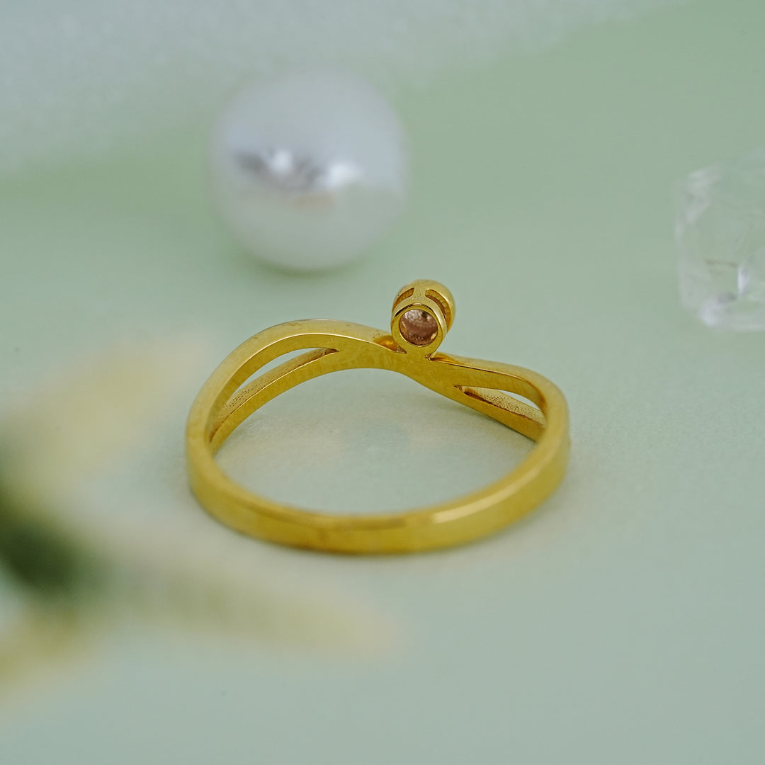 9K Gold Ring for Office Wear