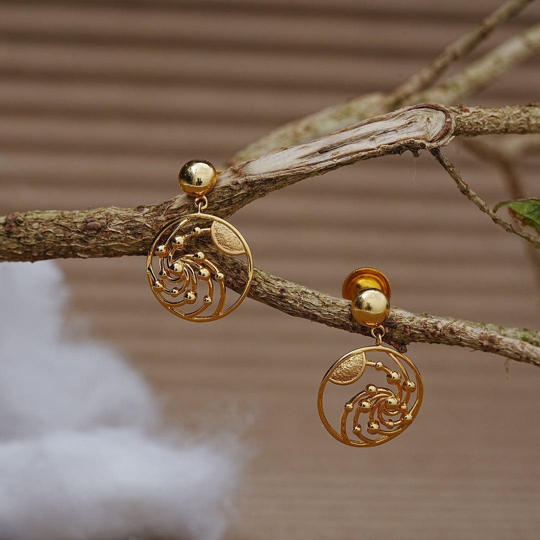 9K Gold Drop Earrings