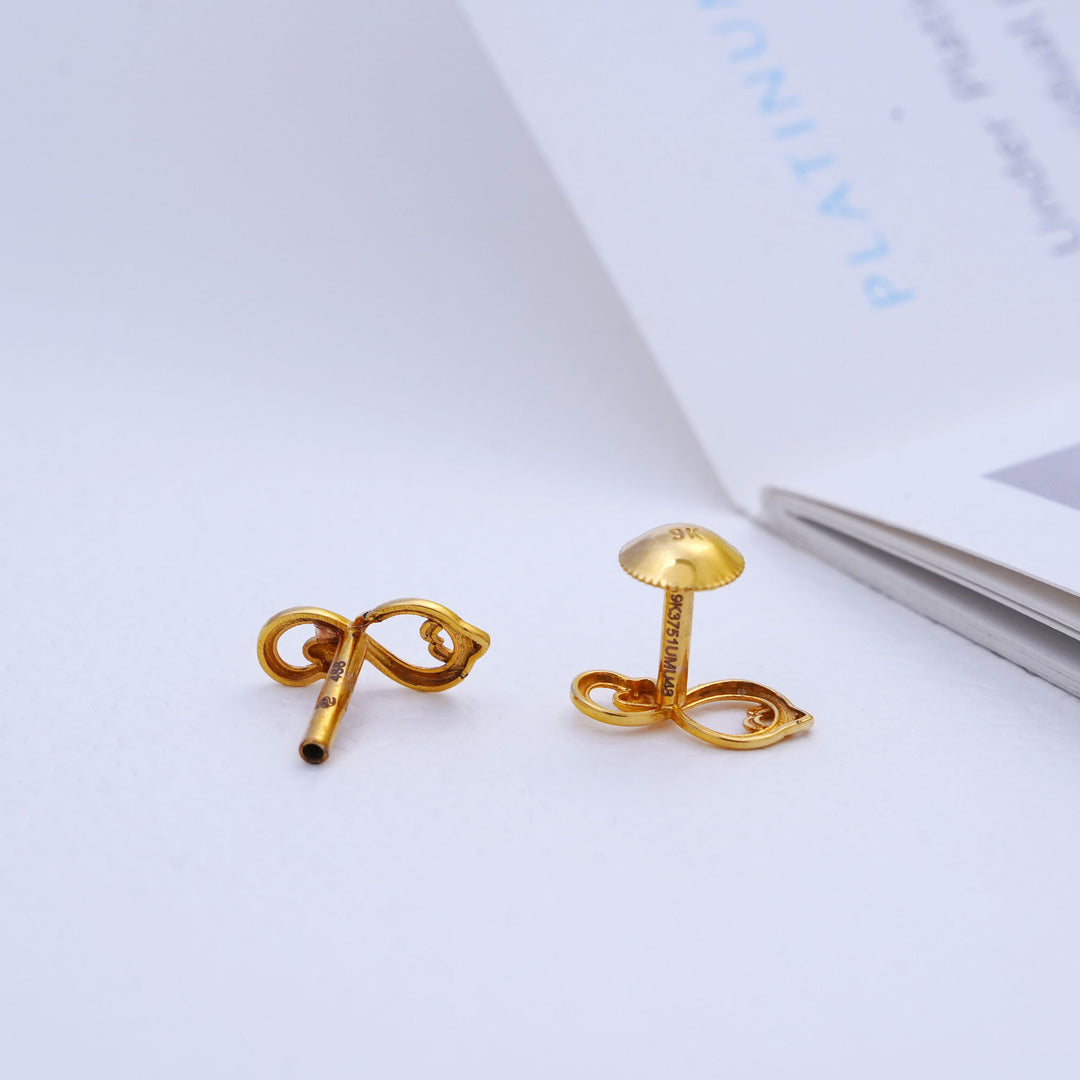 9K Gold Drop Earrings