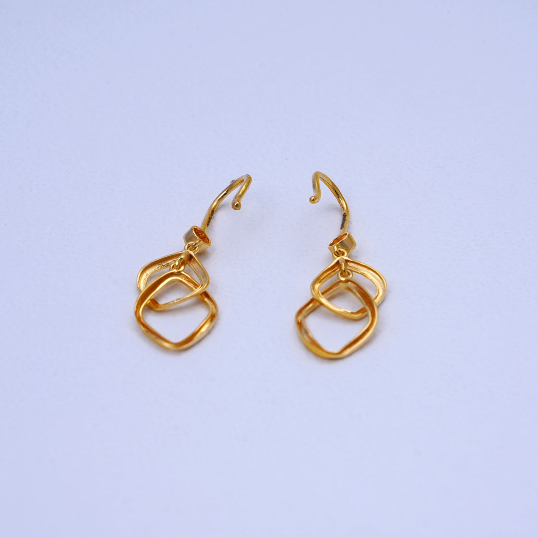 9K Gold Drop Earrings